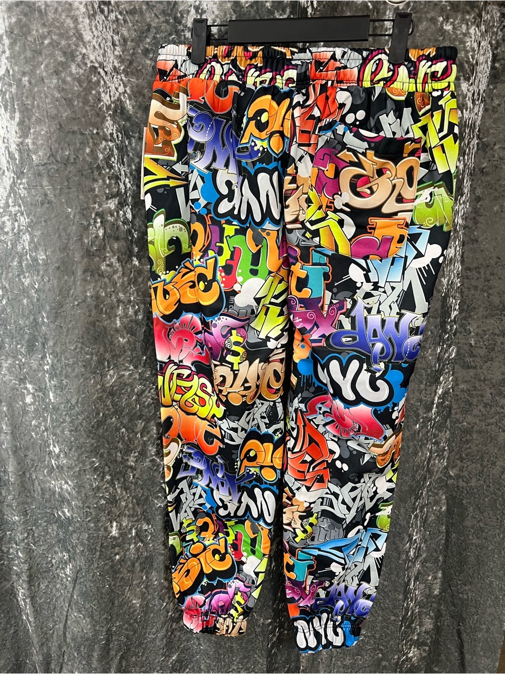 Fresh Multicolor Graffiti Print Joggers - Picture 7 of 8